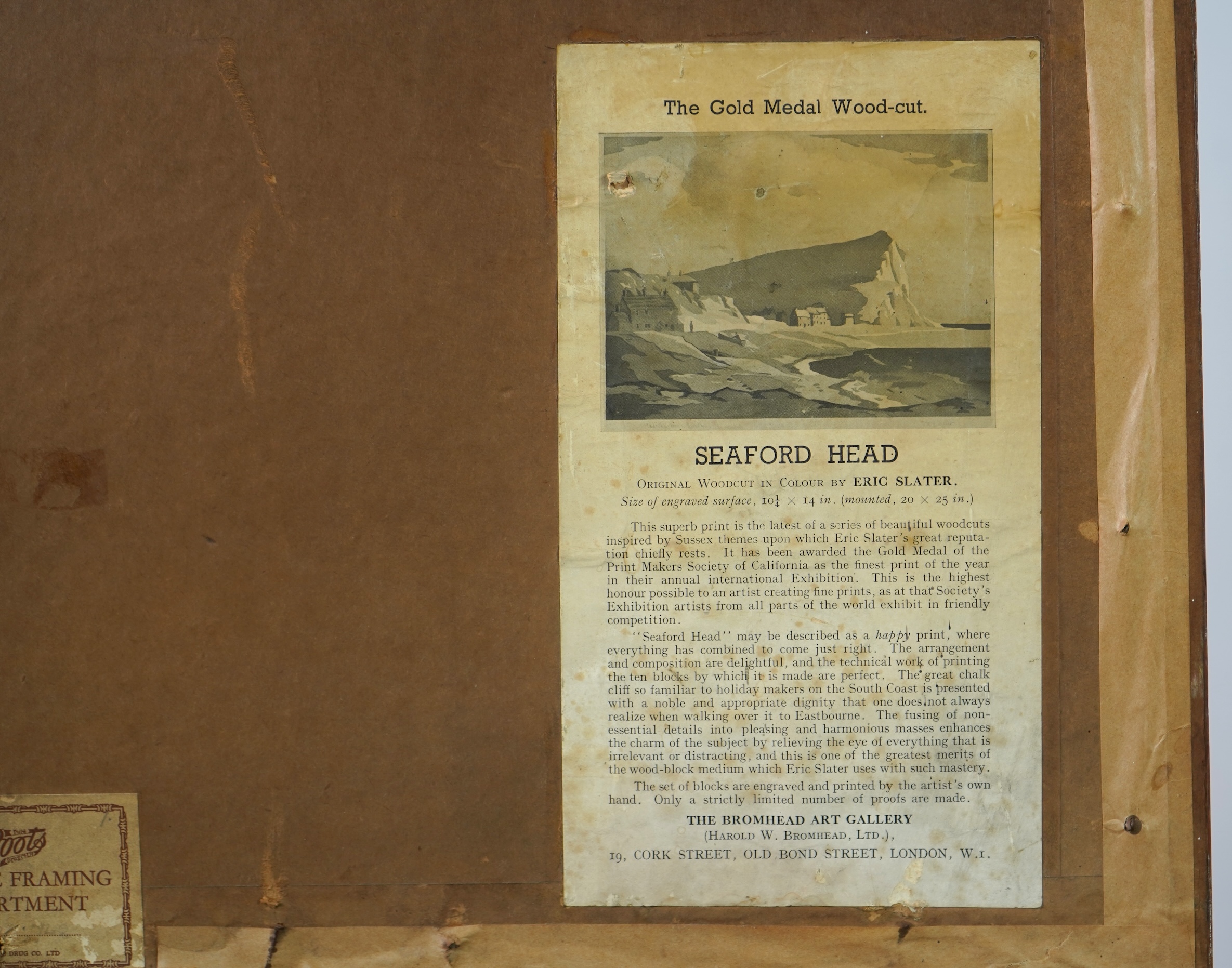 Eric Slater, 1896-1963, 'Seaford Head, Sussex'